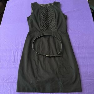 Apt. 9 Women’s Black Basketweave Sheath Dress with‎ Belt Size 4